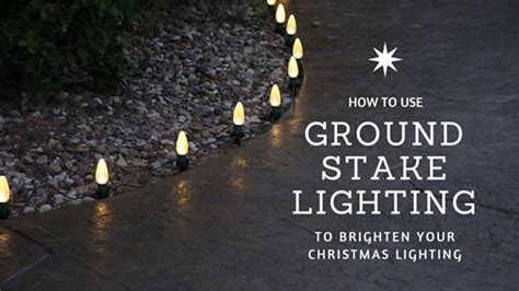 How to Use Ground Stake Lighting to Brighten Your Christmas Display.